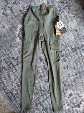 Avalanche Olive Green Cargo Leggings for Kids